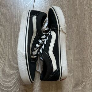 Vans Black and White Skate Shoes